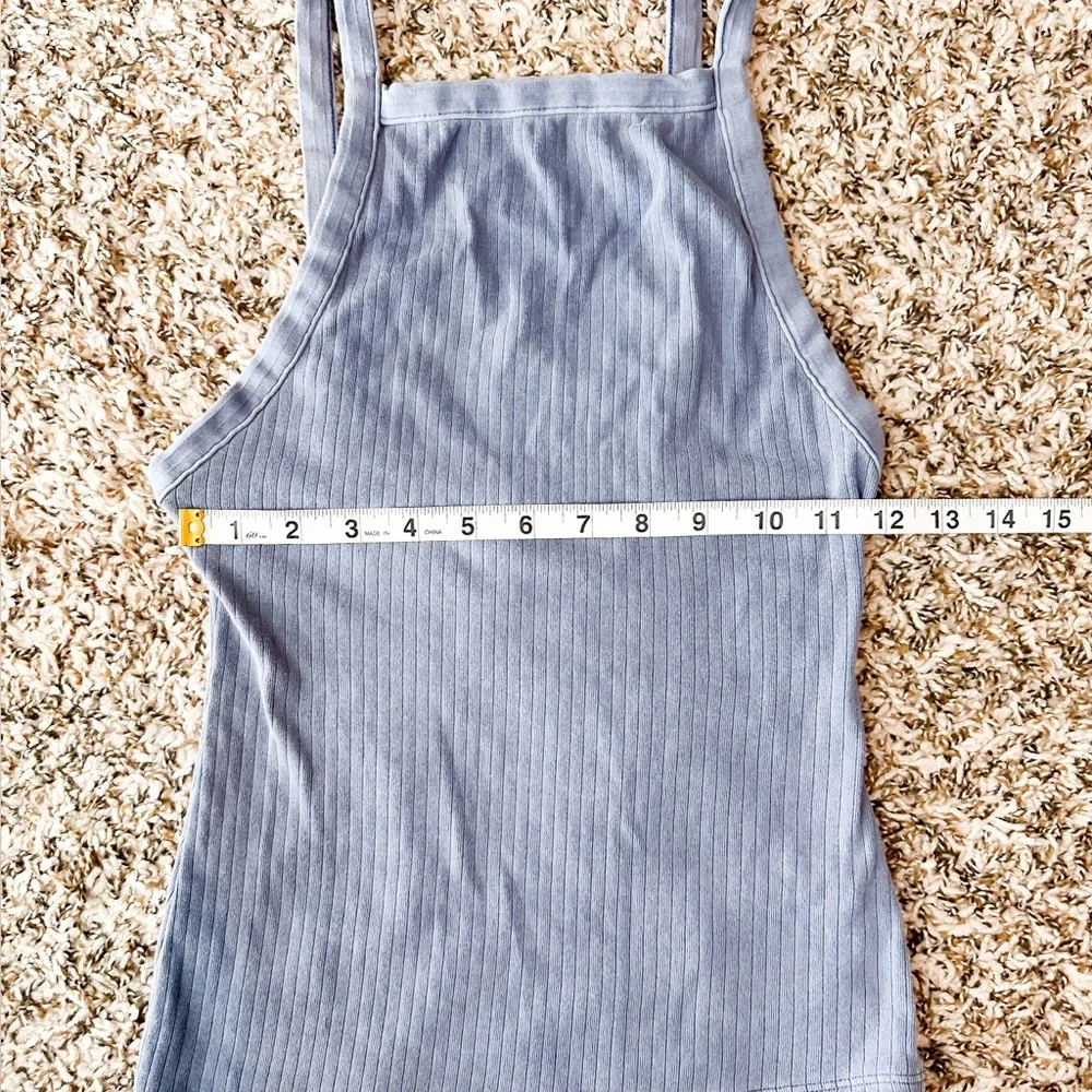 FREE PEOPLE Intimately Blue Ribbed Women’s Tank Top - XSmall